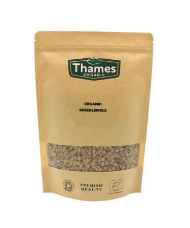 Organic Green Lentils - Raw Vegan High Fibre High Protein Certified Organic GMO-Free No Additives No Preservatives - Perfect for Meal Prep - Thames Organic 500g 500 g (Pack of 1) - Buy Online on GoSupps.com