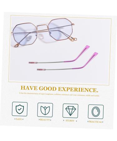 Goohochy Glasses Frames - Replacement Parts & Repair Set for Eyewear | Metal Violet Legs & Feet 13.5x0.6cm - Buy Online on GoSupps.com