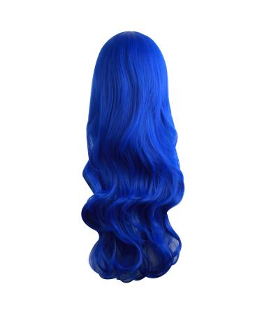 Buy MapofBeauty 24 Navy Blue Curly Wig with Side Bangs - Sexy & Charming Hair Extensions for Glamorous Looks - Buy Online on GoSupps.com