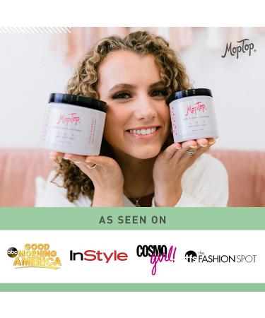 MopTop Curly Hair Custard Gel - Anti-Frizz Curl Moisturizer for Fine, Thick, Wavy, Curly, and Kinky-Coily Natural Hair - Lightweight Curl Activator with Aloe - 8oz (3 Pack) - Buy Online on GoSupps.com