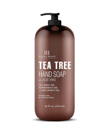 Botanic Hearth Tea Tree Liquid Hand Soap - Sulfate Free Formula - Multi Purpose Hand Wash with Aloe Vera and Therapeutic Grade Tea Tree Oil  Pump Dispenser - 16 fl oz - Buy Online on GoSupps.com