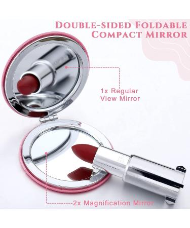 Berlune Nurse Gifts - 6 Piece Compact Mirror Set for Women | Nurse Appreciation & Graduate Gifts | Double-Sided Magnifying Metal Pocket Makeup Mirrors - Buy Online on GoSupps.com