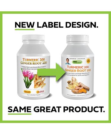 ANDREW LESSMAN Turmeric 200 Ginger Root 200-120 Capsules - Joint & Digestive Support with Pure Extracts - Anti-Aging Antioxidant Properties - No Additives - 120 Count - Buy Online on GoSupps.com