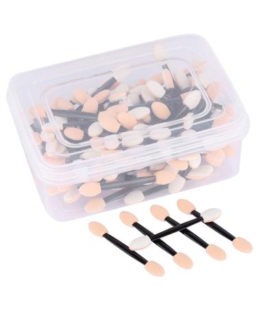 150 Eye Shadow Applicator Disposable Foam Makeup Brush Sponge Tipped Oval Eyeshadow Applicators Dual Sides with A Box - Buy Online on GoSupps.com