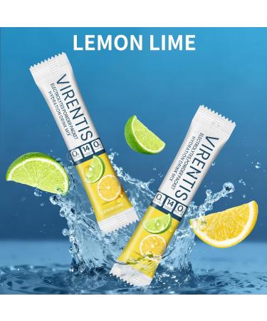 VIRENTIS 16 Sticks Electrolytes Powder Packets Sugar Free Hydration Packets, Liquid Daily IV Electrolyte Drink Mix for Rehydration with 8 Electrolytes & 6 Vitamins, 0 Calorie, Low Sodium, Lemon Lime - Buy Online on GoSupps.com