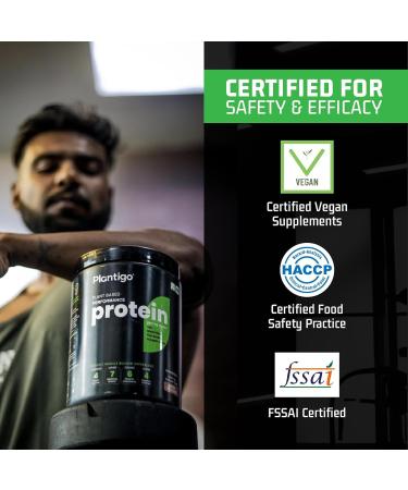 Planti go Clean Plant Protein Powder | No Preservatives | No Banned Substances | Super Protein Blend - Pea Brown Rice Flax |21SuperFoods| Vegan Protein For Men Women (Unsweetened Unflavored - 500g) - Buy Online on GoSupps.com