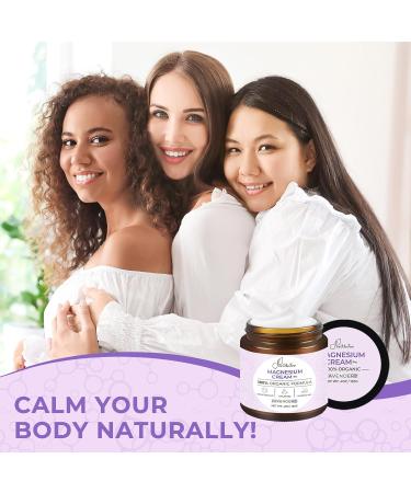 FeeMeFee Magnesium Lotion Natural Magnesium Cream Magnesium Butter with Coconut Oil Shea Butter Vitamin E Lavender 6 oz - Buy Online on GoSupps.com