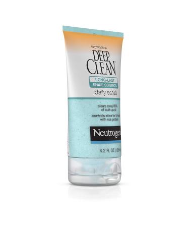 Neutrogena Deep Clean Shine Control Exfoliating Facial Scrub - Oil-Free Daily Cleanser with Rice Protein - 4.2 fl. oz - International Shipping Available - Buy Online on GoSupps.com