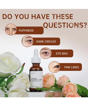 Caffeine Solution 5% + EGCG Eye Serum for Dark Circles & Puffiness Anti-Aging Moisturizer for Eye Bags & Fine Lines 30ML - Buy Online on GoSupps.com