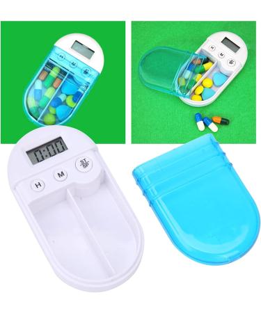 Electric Pills Organizer with Alarm Reminder Digital Tablet Box Medicine Storage Case for Travel Dispenser Powered by 1 x Button Battery(Not Included) - Buy Online on GoSupps.com