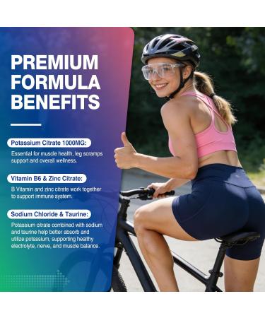 Liquid Potassium Citrate Supplement Potassium 1000mg Drops for Women & Men with Zinc Citrate Vitamin B6 Sodium & Taurine High Potassium Electrolytes 2 Fl Oz - Buy Online on GoSupps.com