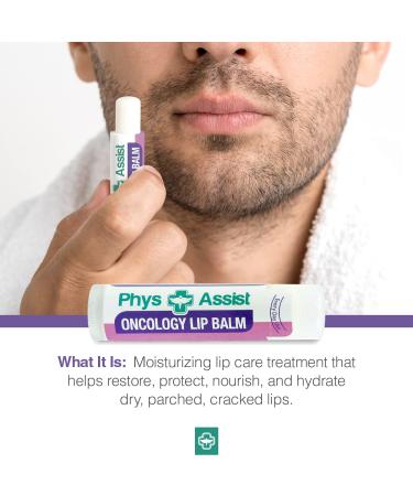 PhysAssist Oncology Lip Balm USDA Organic Hydrate Dry Parched Lips. Moisturizing -6 Pack - Buy Online on GoSupps.com