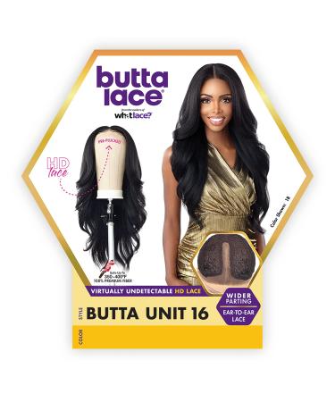 Sensationnel Butta Lace Front Wig - Natural Pre-Plucked Hairline, Hand-tied HD Transparent Lace, 5 Deep Part - BUTTA Unit 16 (1B) - Buy Online on GoSupps.com