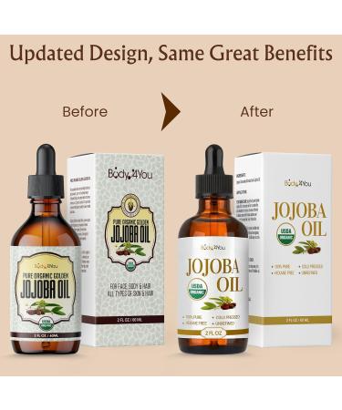 BodyJ4You 100% USDA Organic Jojoba Oil Piercing Aftercare - Stretched Ear Gauges Tragus Nose Septum Lip Navel - Natural Recovery Skin Moisturizer - Pure Unrefined Wax - 4 Fl Oz 4.22 Fl Oz (Pack of 1) - Buy Online on GoSupps.com