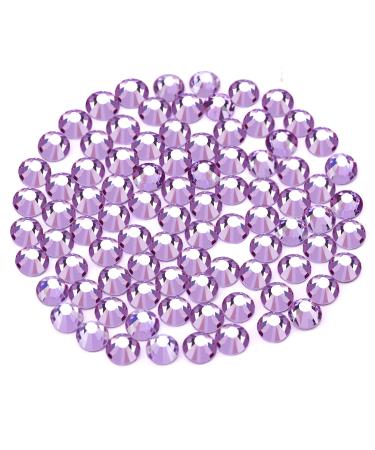 Yhmq du 2880pcs pieces of rhinestones nail crystals + rhinestones for nails crystal crystal amethest + ss10 (2.6 + 2.8mm) crystal amethest ss10-2880pcs