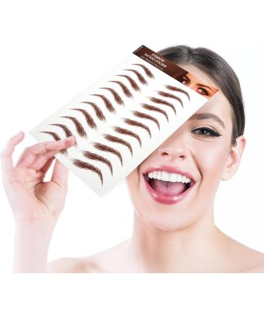 Autocollants Sourcils Imperm ables 5 Pi ces Brun Taille Unique Transfert L'eau Maquillage Sourcils Femmes Usage Quotidien - Buy Online on GoSupps.com