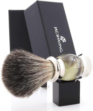 JAG Shaving Razor Brush - Premium Real Roof Hair | Lee Range Green Hornimitation - Perfect Match for Your Razor Planer - Buy Online on GoSupps.com