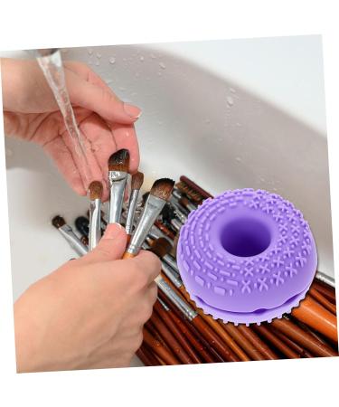 minkissy Cleanser Makeup Brush Makeup Cleaner for Brush Cleaner Mat Makeup Sponge Cleaners Cosmetic Brush Cleaner Silica Gel Make up Purple Blindfold 8.3x8.3cm Purple - Buy Online on GoSupps.com