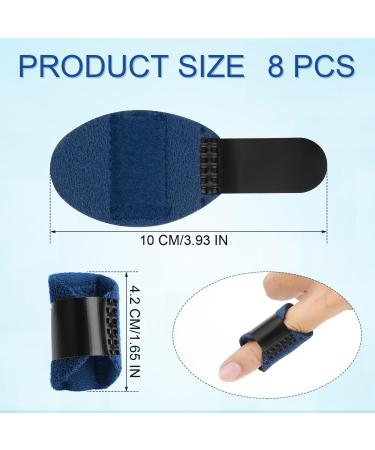 SAVITA 8pcs Finger Protector Splints - Comfortable Soft Fabric Finger Sleeves & Brace for Broken Finger Protection - International Shipping Available - Buy Online on GoSupps.com