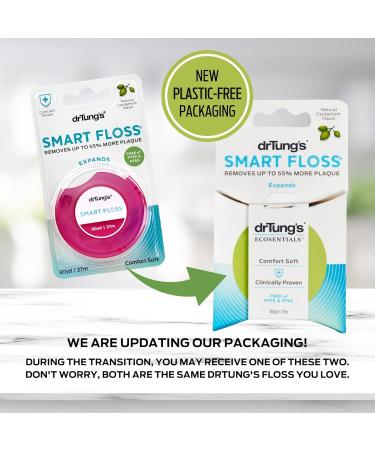DrTung's Smart Floss - Natural PTFE & PFAS Free Dental Floss - Gentle on Gums Expands BPA Free Cardamom Flavor - Pack of 11 - Ships Internationally - Buy Online on GoSupps.com