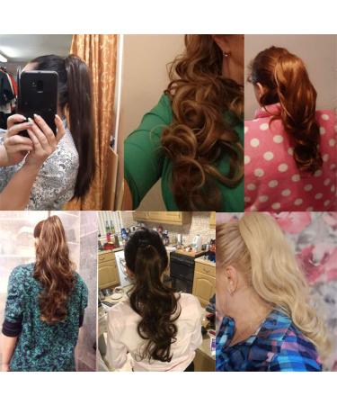 Shop Synthetic Claw Fake Ponytail Wig | 18-26 inch Black Brown & Light Brown Hair Extensions for Women - Buy Online on GoSupps.com