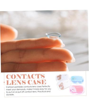 Shop LALAFINA Cartoon Pupils Contact Lens Cases 8 Boxes Travel Organizer Twizzer & Cosmetic Container Multi Colors Perfect for Eye Care - Buy Online on GoSupps.com