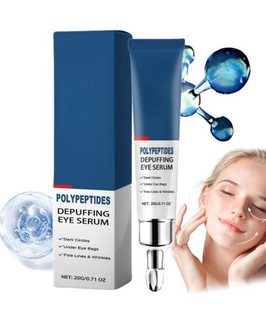 Seurico Peptide Depuffing Eye Serum Under Eye Cream Polypeptides Depuffing Eye Cream Eye Cream Anti-aging Awaken Peptide Depuffing Eye Gel Moisturize Eye Essence Eye Care Products for Women and Men