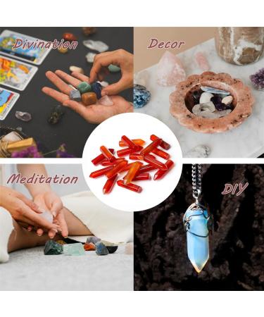 MAIBAOTA Red Agate Healing Crystals Gifts Wands Hexagonal Pointed Gemstones Set Bulk for Women Beginner Chakra Stones Nature Reiki Spiritual Energy Balancing Protection Crystal 10pcs - Buy Online on GoSupps.com