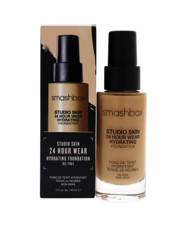 Smashbox Studio Skin 24 Hour Wear Hydrating Foundation 2.1 Light with Warm Peach Undertone 1 fl oz (30 ml)
