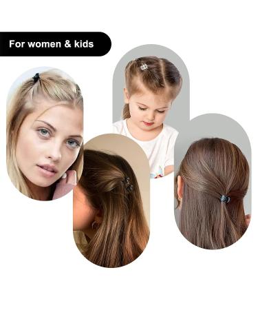 48pcs Mini Hair Claw Clips for Women Girls - Small Plastic Jaw Clamps in Black/Brown/Clear with Storage Box - Buy Online on GoSupps.com