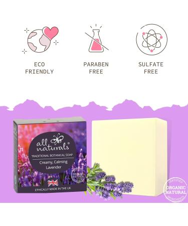 Men's All Natural Soap Bar | 100% Organic with Coconut Oil & Cocoa Butter | Lavender Aromatherapy | Hand, Face & Body 100g - Buy Online on GoSupps.com