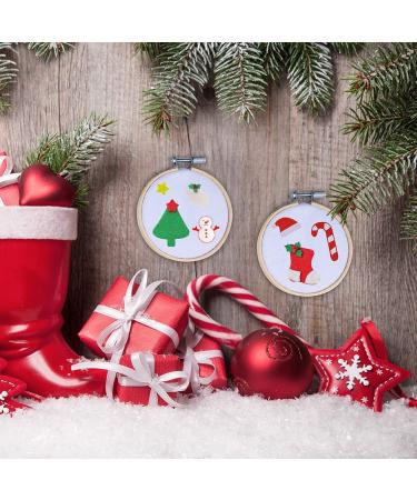 Caydo 24 Pieces 4 Inch Embroidery Hoops Bulk Wholesale - for Cross Stitch, Embroidery, Sewing, and Christmas Decor - Buy Online on GoSupps.com