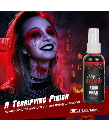Realistic Halloween Fake Blood - Dark Red Washable SFX for Costumes & Makeup | Vampire Zombie & Monster Essentials - Buy Online on GoSupps.com