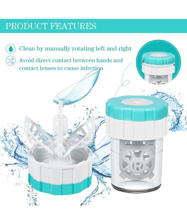 2 PCS Contact Lens Cleaner Machines - UpaClaire Daily Vision Care - Manual Plastic Contact Lens Washer - Buy Online on GoSupps.com