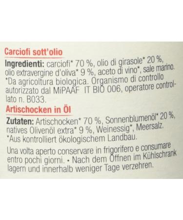 La Selva Organic Artichoke Quarters in Oil - 180g | Authentic Italian Delicacy - International Shipping Available - Buy Online on GoSupps.com