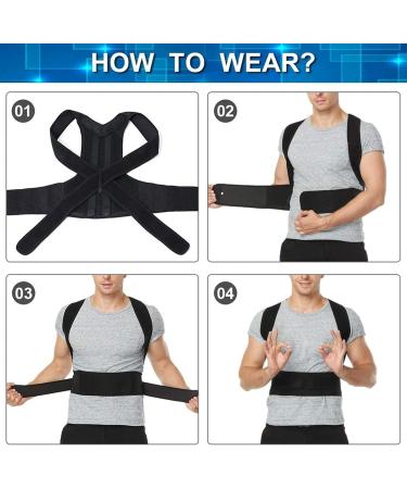 Fully Back Support Posture Corrector Lower and Upper Lumbar Support Belt Back Brace Adjustable Comfortable Straightener for Hunchback (Size : XXXL) (X) - Buy Online on GoSupps.com