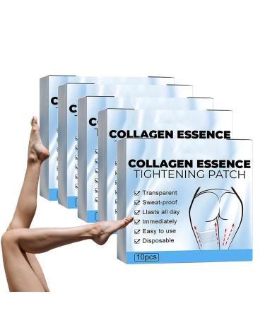 Collagen Essence Tightening Patch,Skinnier Anticellulite & Tightening Thigh Patch, Contouring Shaping Firming Body Patch,Lazy Thigh Shaping Sticker, Instantly Firming Thigh Patch. (50PCS)