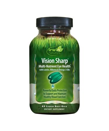 Irwin Naturals Vision Sharp Multi-Nutrient Eye Health 42 Liquid Soft-Gels
