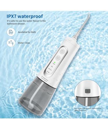 27 Superstore Portable Water Dental Flosser - 300 ML Electric Oral Irrigator | Rechargeable Waterproof Teeth Cleaning Travel Tool - Buy Online on GoSupps.com