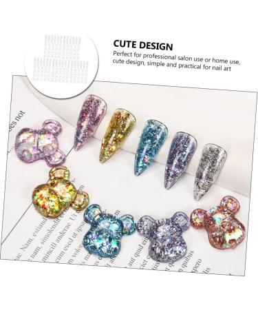 Healeved 3 Bear Head Nail Color Displaying Tool Transparent Nail Color Display Tool Bear Nail Color Displaying Tool Manicure Tools Nail Tools for Nail Art Nail Polish Polishing Plate - Buy Online on GoSupps.com