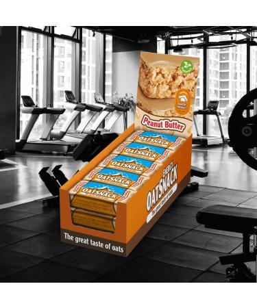 Buy OatSnack Peanut Butter Energy Bars - Juicy Soft Oat Bars (15x65g) - International Shipping Available! - Buy Online on GoSupps.com