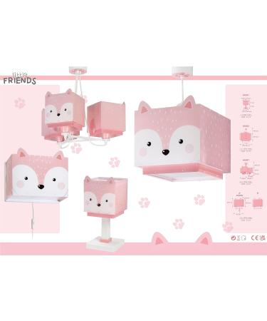 Dalber Children's Wall Lamp - Little Fox Design for Kids' Rooms | E27 64588 - Buy Online on GoSupps.com