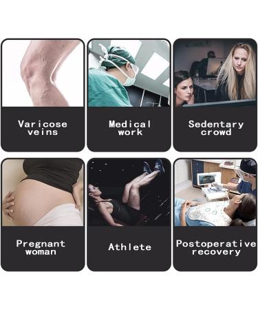 WSYKC Compression Stockings for Varicose Veins | 23-32 mmHg | Black | Ideal for Doctors Teachers Athletes - Shop Now! - Buy Online on GoSupps.com