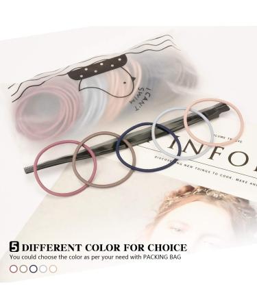 100 Piece Elastic Hair Ties Set for Women - Multi-Colored Hair Ties for All Hair Types - Buy Online on GoSupps.com