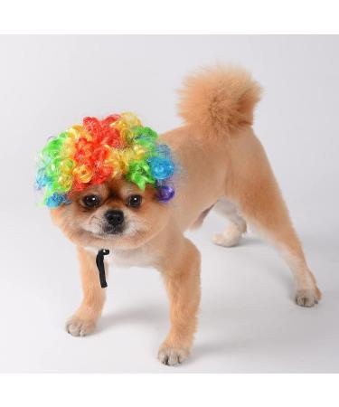 Funny Dog & Cat Role Play Wigs for Halloween & Christmas - Colorful Pet Costumes for Small Medium & Large Dogs - Buy Online on GoSupps.com