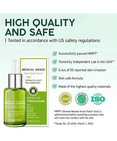 GOOPGEN Advanced Scar Repair Serum - Medical Grade for Acne, Surgical Scars & Stretch Marks (2pcs) - Buy Online on GoSupps.com