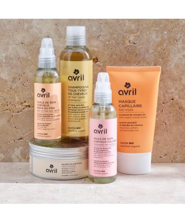 Avril - Masque Capillaire Nourrissant - Beurre de Karit Bio Huile de Ricin Bio - 98% d'Origine Naturelle - Certifi Bio Ecocert - Fabriqu en France - 200ml - Buy Online on GoSupps.com