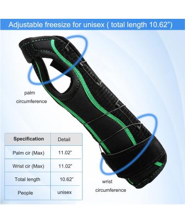 Buy Reversible Wrist & Forearm Support Splint Brace for Carpal Tunnel - 10.6 Inch Night Support Freesize Immobilizer for Right & Left Arms - Buy Online on GoSupps.com