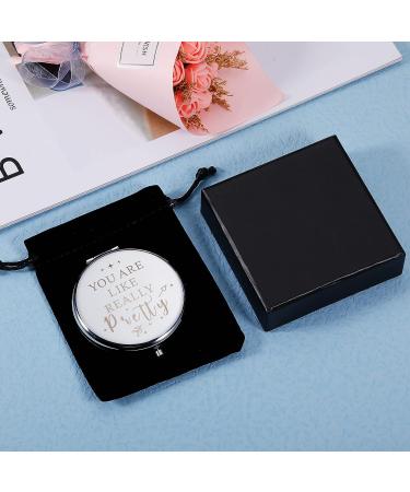 Valentine's Day Compact Mirror Gift for Her - Makeup Mirror for Girlfriend, Sister, Daughter, Wife - Ideal for Birthday, Graduation, Wedding - Unique Gift for Women - Buy Online on GoSupps.com