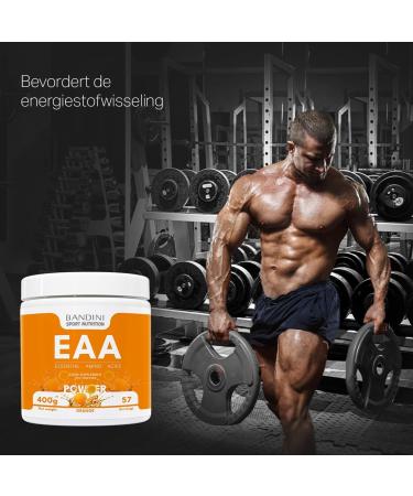 Bandini EAA Essential AMINO Powder 400 g Powder With 9 Represented and Freeded Essential Amino acids BCAA 21 Intras of Post Workout Sensomeappeelly orange - Buy Online on GoSupps.com